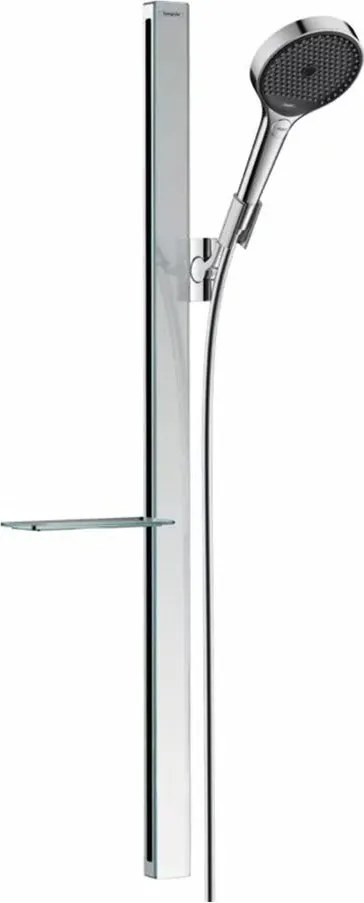 Set de dus cu bara Hansgrohe Rainfinity 130 cu 3 functii crom