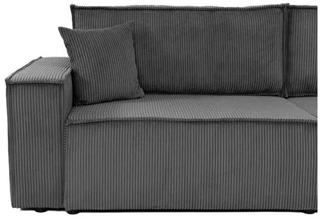 Canapea extensibilă Kasuna Sztruks (Albastru închis) (cu sp. depozitare). 1105542