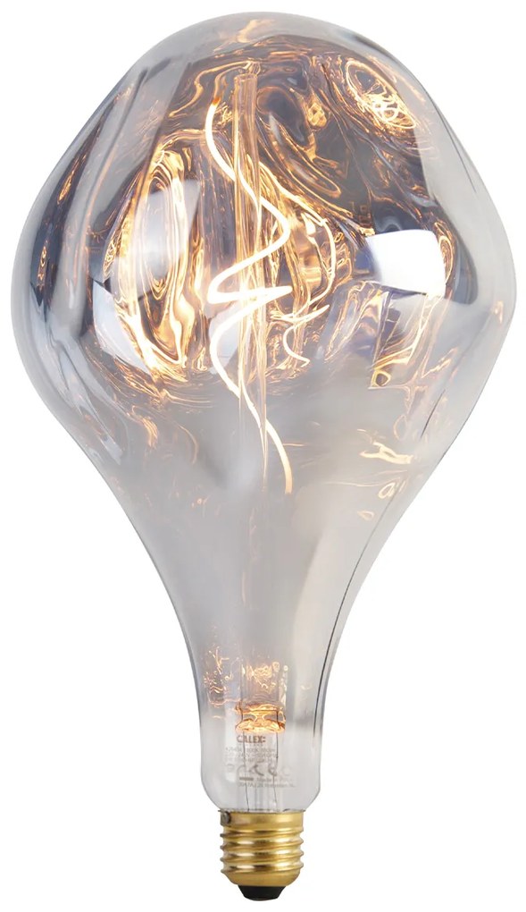 Bec LED E27 reglabil A165 argintiu 6W 160lm 1800K