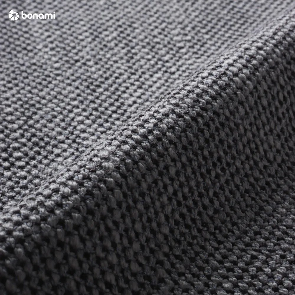 Pat matrimonial gri închis tapițat cu spațiu de depozitare cu somieră 180x200 cm Atesio – Meise Möbel