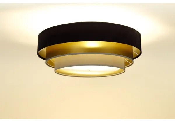 Lustr TRINITI 2xE27/60W/230V maro/auriu/bej