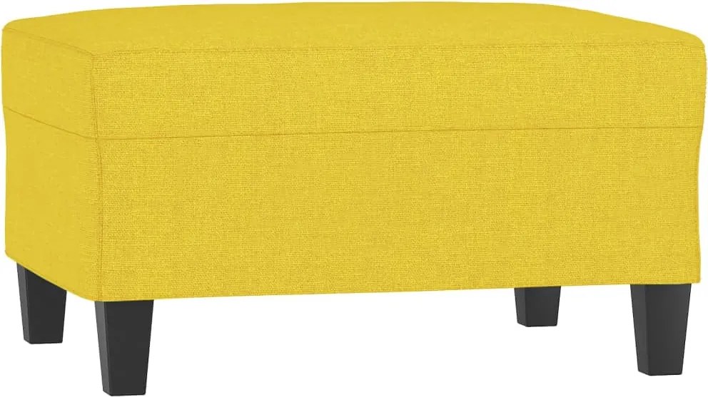 vidaXL Taburet, galben deschis, 70x55x41 cm, material textil