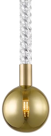 Lustră pe cablu Zuma Line P0583-01A-2GHF MIDA 1xG9/6W/230V alamă