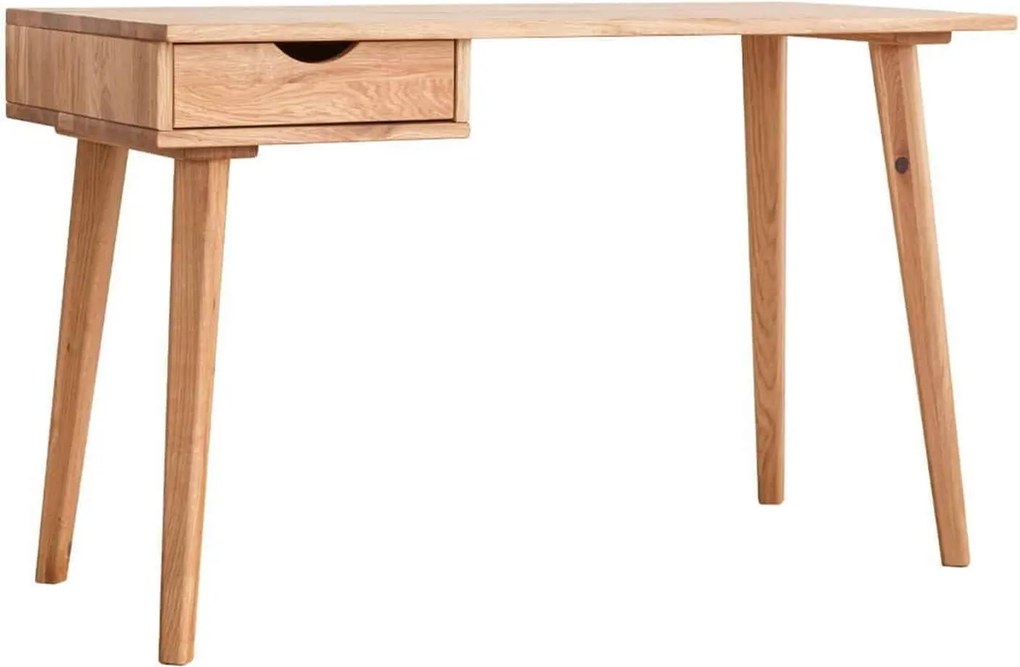 Birou lemn masiv Samson I Stejar, 120 × 55 × 75 cm