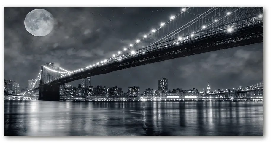 Tablou sticlă acrilică Podul brooklyn
