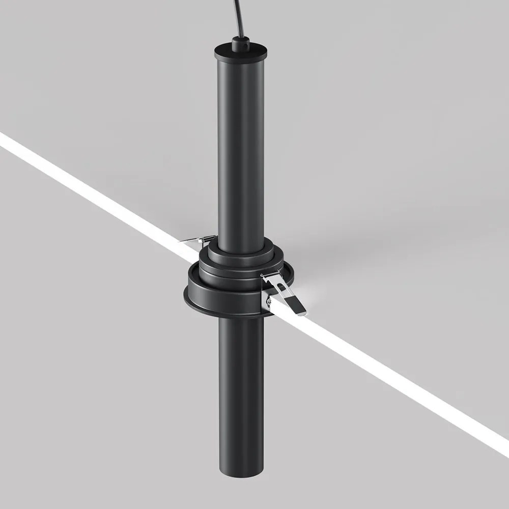 Spot LED incastrabil rotativ retractabil Focus T negru