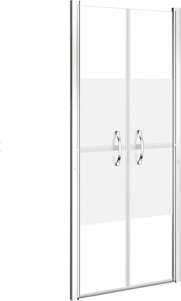 vidaXL Ușă cabină de duș, jumătate mat, 91 x 190 cm, ESG