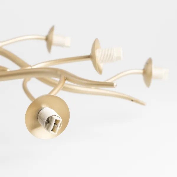 Lustră LED aplicată Brilagi MISTEL 15xG9/3W/230V auriu/alb