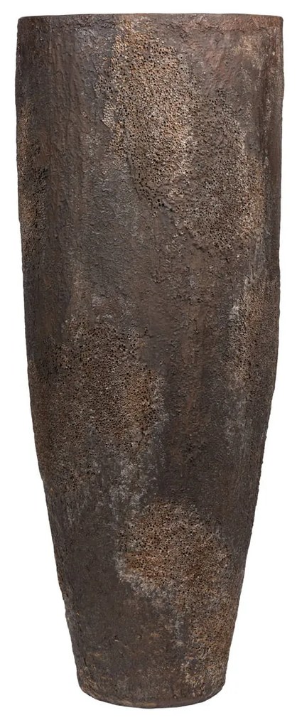 Květináč Dax, barva hnědá s vysokým leskem, více velikostí - PotteryPots Mărime: XL - v. 97 cm, ⌀ 40 cm