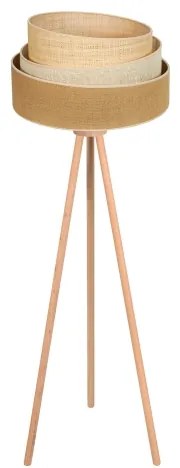 Lampadar YUTE Duolla TRIO 1xE27/15W/230V d. 45 cm maro/gri/bej