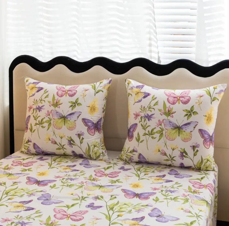 Lenjerie de pat din microfibra SPRING WINGS, crem Dimensiune lenjerie de pat: 70 x 80 cm | 140 x 200 cm