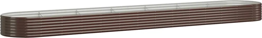 vidaXL Strat înălțat grădină 544x100x36 cm oțel galvanizat