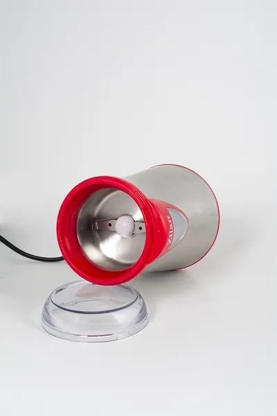 Rasnita cafea electrica, Zilan ZLN8012,Argintiu Rosu 150 W, inox, cutite macinare otel inoxidabil