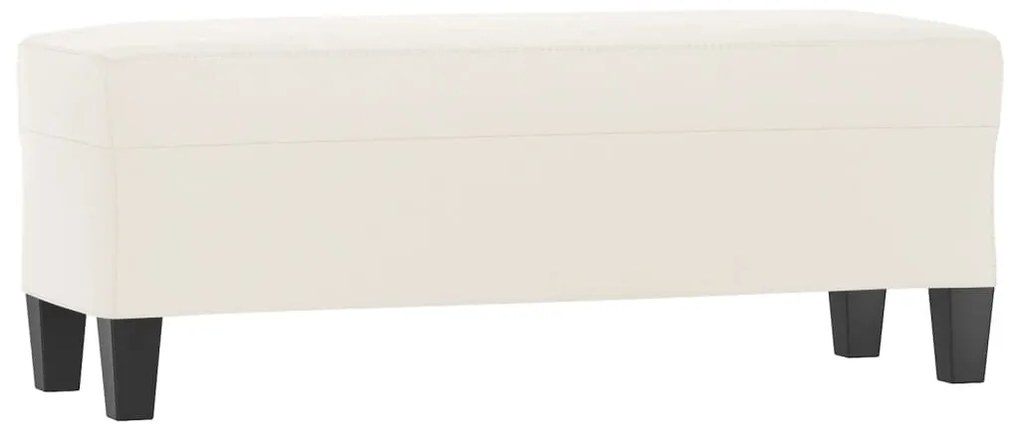 349470 vidaXL Bancă, bej, 100x35x41 cm, țesătură microfibră