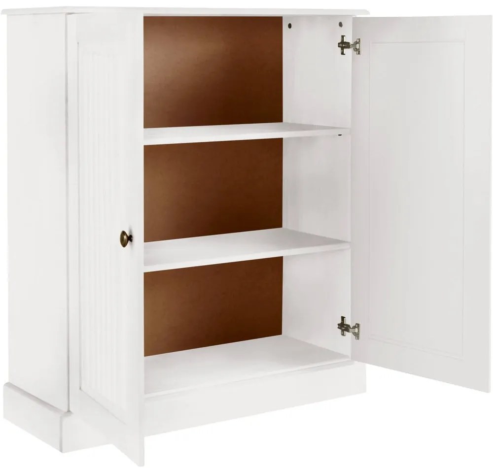 Dulap alb din lemn de pin 100x34 cm Mille – Støraa