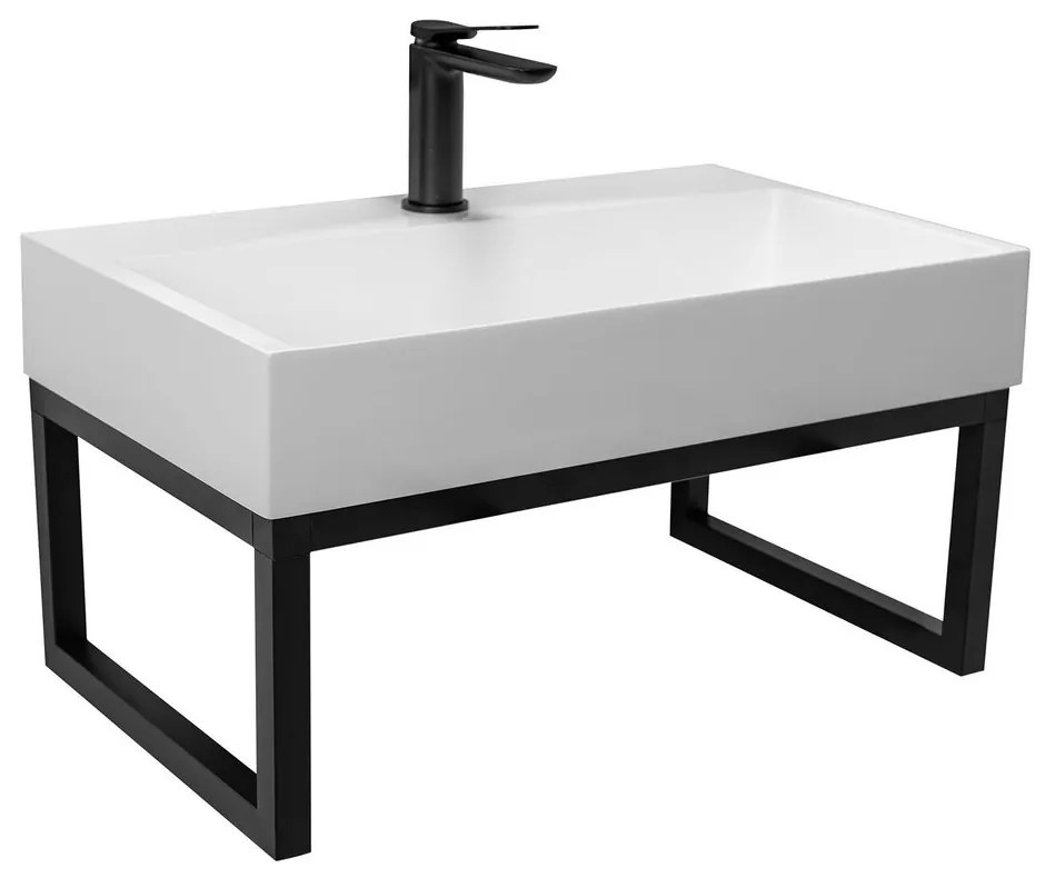 Cadru pentru lavoar Rea Goya 70 cm negru