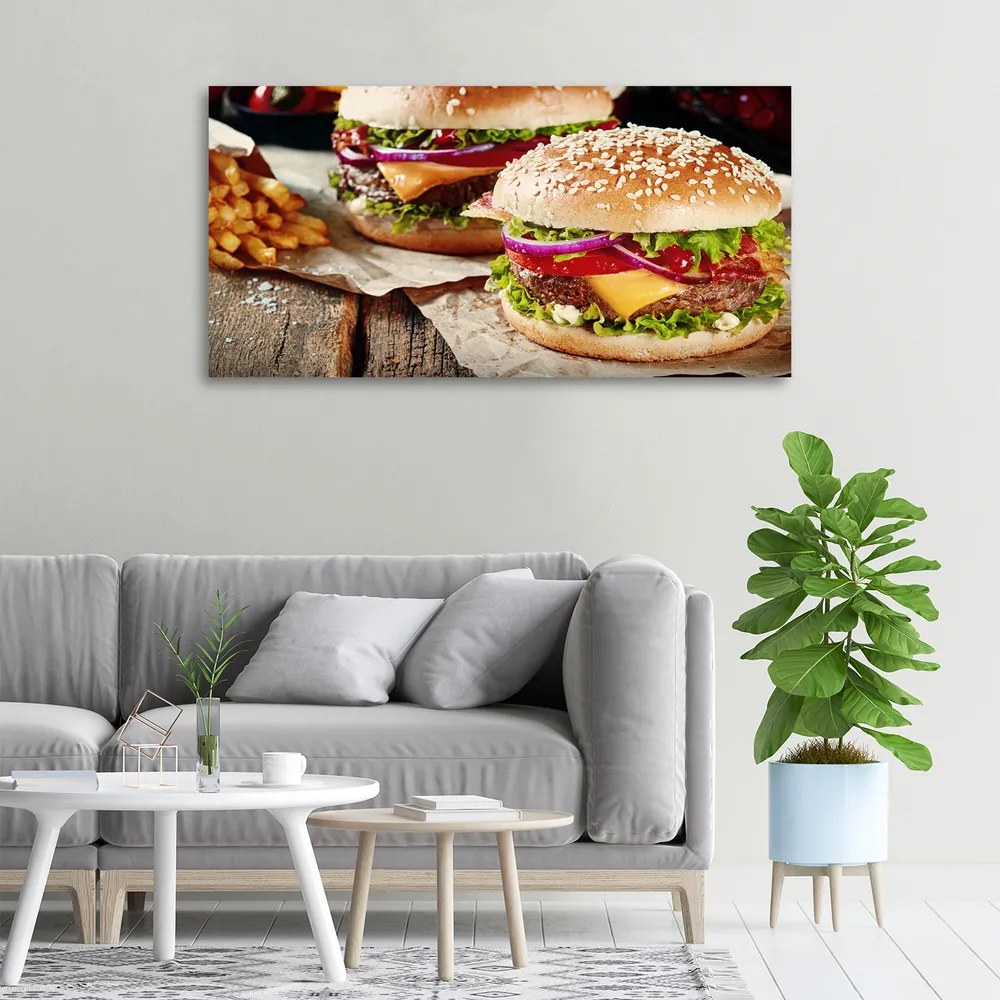 Print pe canvas Hamburgeri