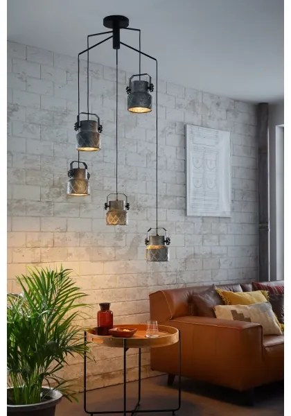 Eglo 39856 - Lustră aplicată HILCOTT 5xE27/40W/230V