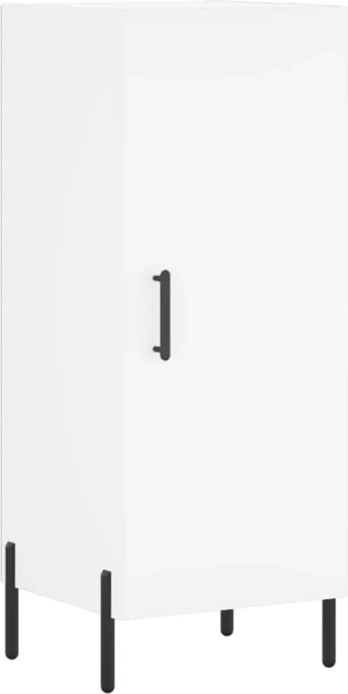 vidaXL Servantă, alb, 34,5x34x90 cm, lemn compozit