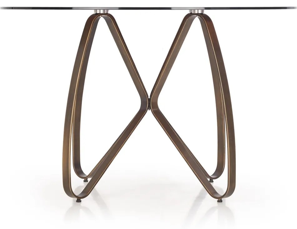 Masa sticla + metal Lungo - d 120 x h 76 cm