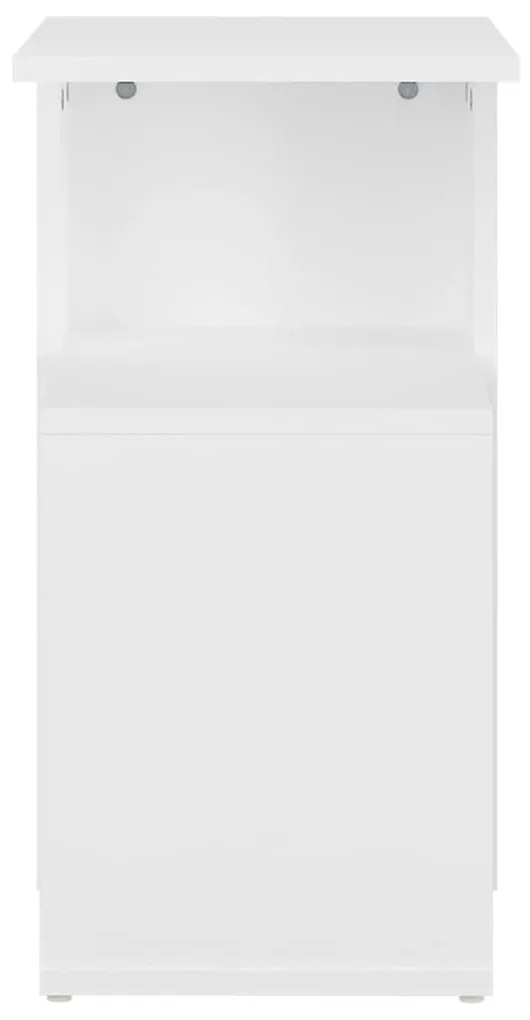 Masă laterală, alb, 36x30x56 cm, pal