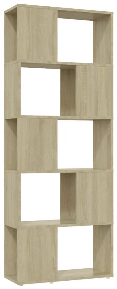 809092 vidaXL Bibliotecă/Separator cameră, stejar sonoma, 60x24x155 cm
