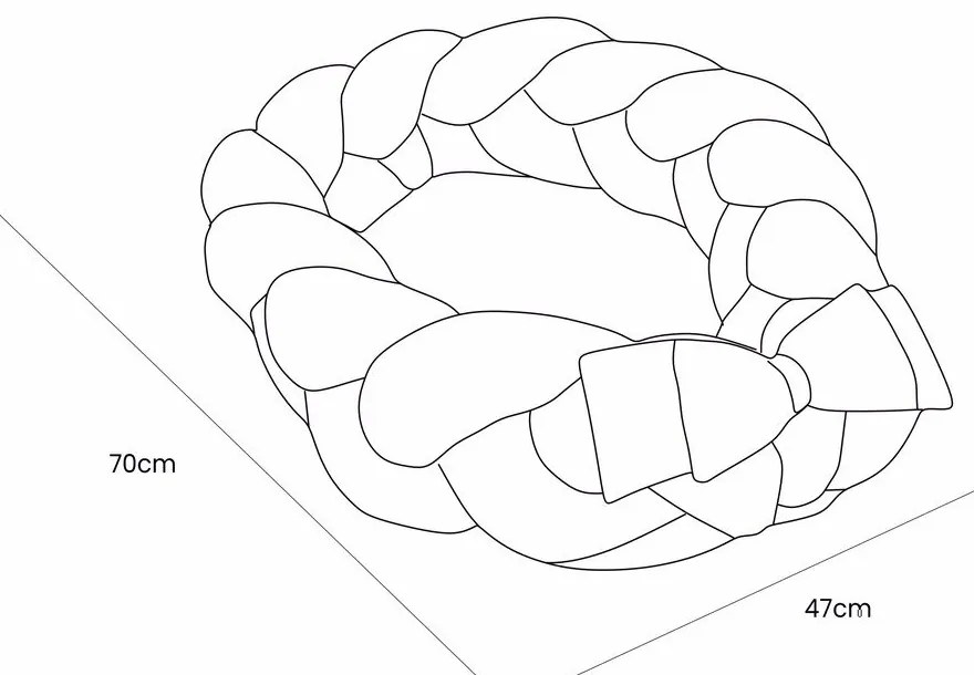 Cuib pentru bebeluș gri 47x70 cm – Meowbaby