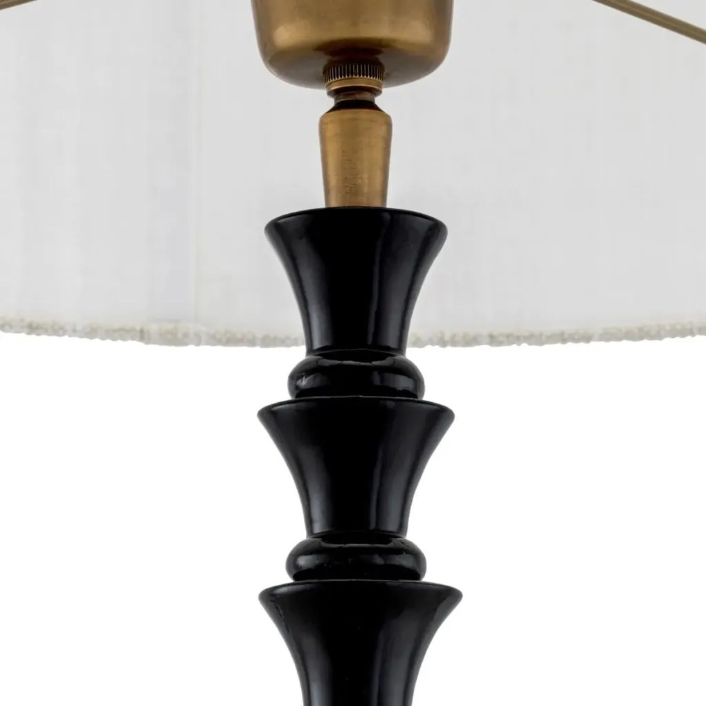 Veioza, Lampa de masa design LUX, Lemn, Tesatura, Arabella