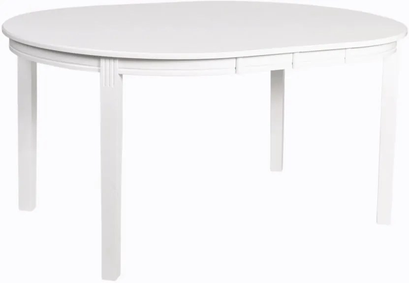 Masă de dining extensibilă Rowico Wittskar, 150 x 107 cm, alb