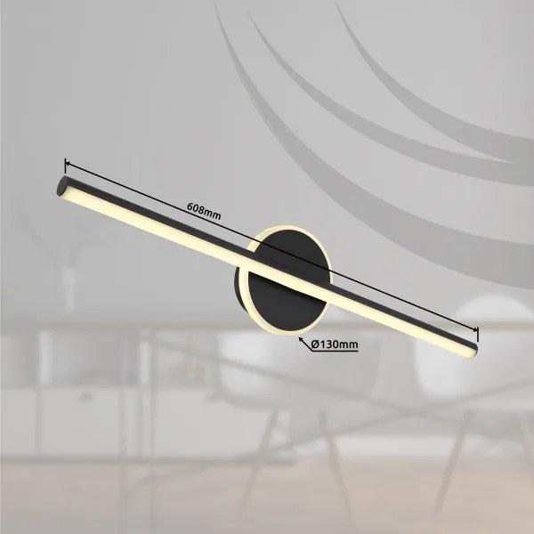 Globo 41924S - LED iluminat baie PEPE LED/10W/230V IP44 negru