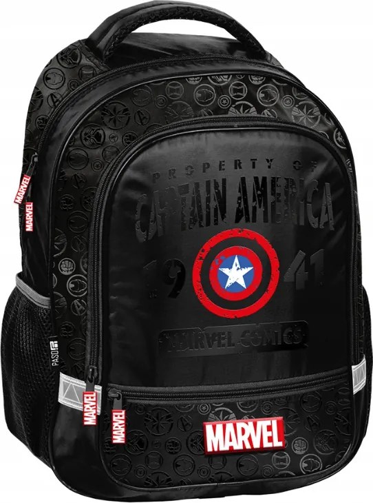 Set școlar CAPTAIN AMERICA AVENGERS - rucsac + penar + geantă de papuci