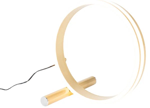 Lampă de masă de design din alamă cu LED inclus, cu dimmer în 3 trepte - Navara