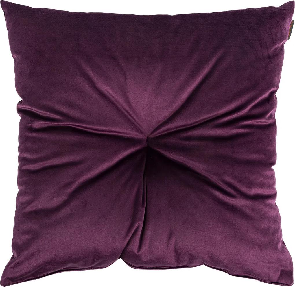 Pernă Domarex Lari Velvet, violet, 45 x 45 cm