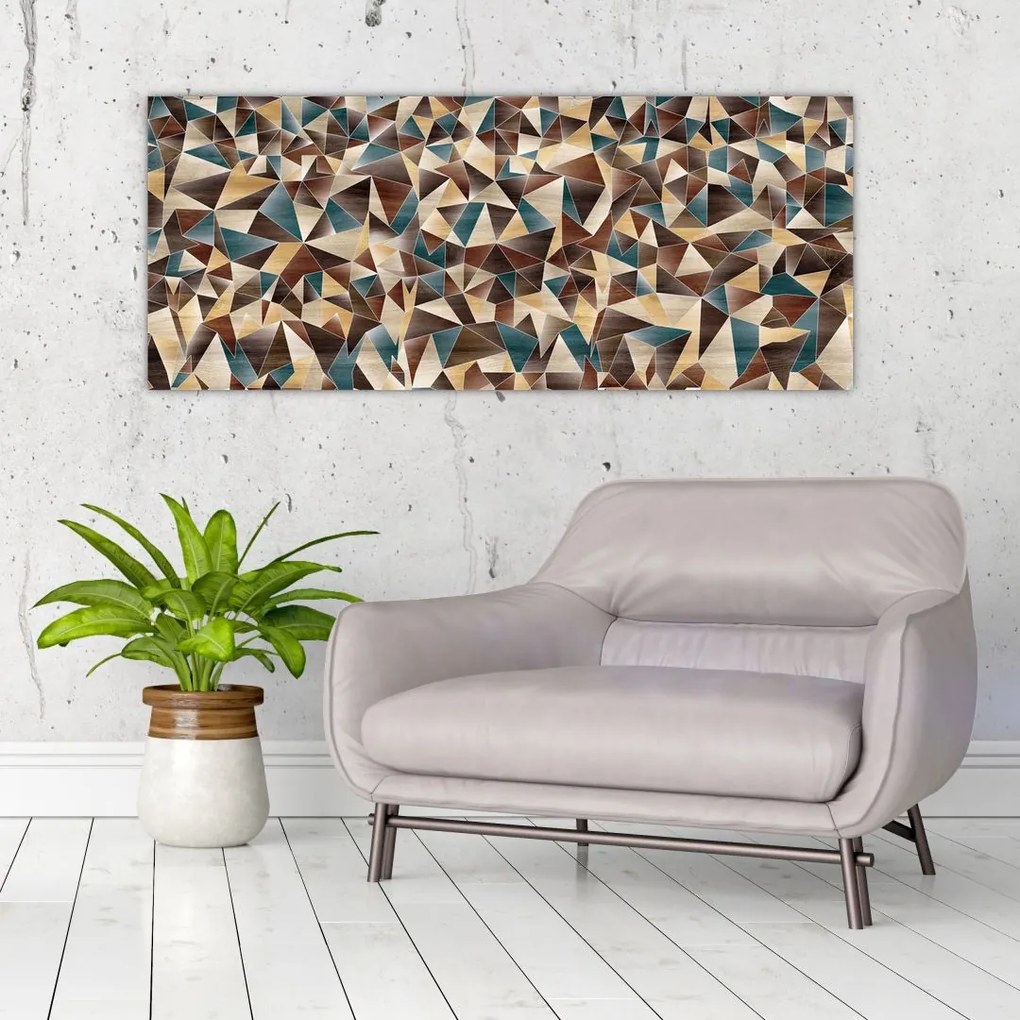 Tablou - Triunghiuri (120x50 cm)