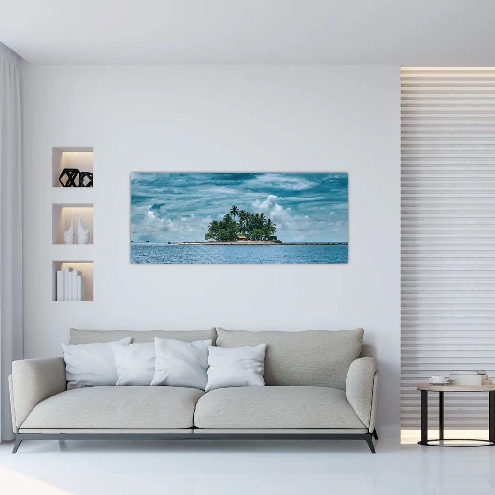 Tablou insula în mare (120x50 cm)