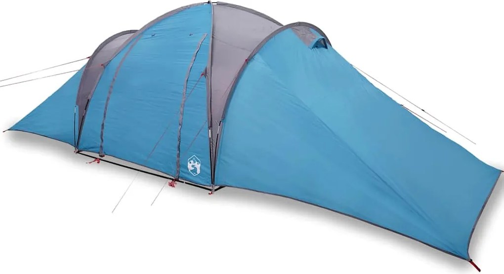 vidaXL Cort de familie cupolă, 6 persoane, albastru, impermeabil
