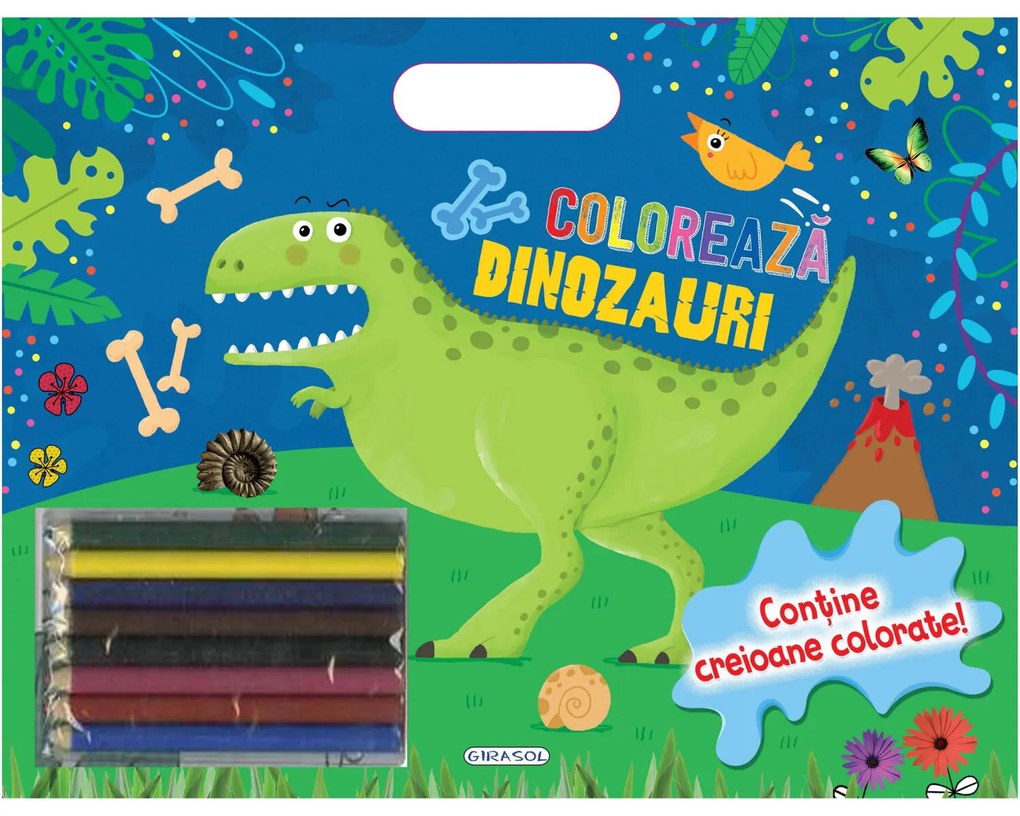 COLOREAZA - DINOZAURI (CREIOANE) - GIRASOL (978-606-024-244-4)