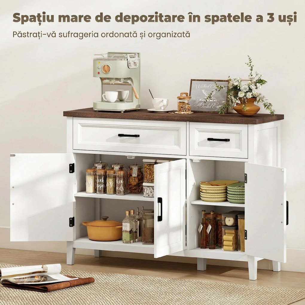 HOMCOM bufet dulap jos pentru depozitare | Aosom Romania