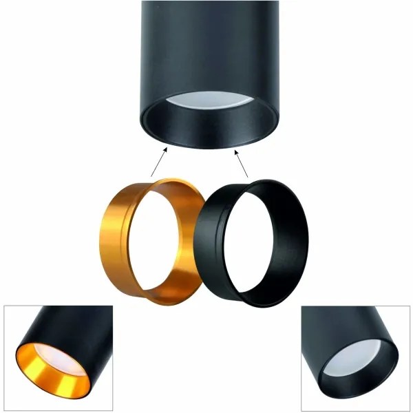 Lampadar MARIBEL 3xGU10/12W/230V negru