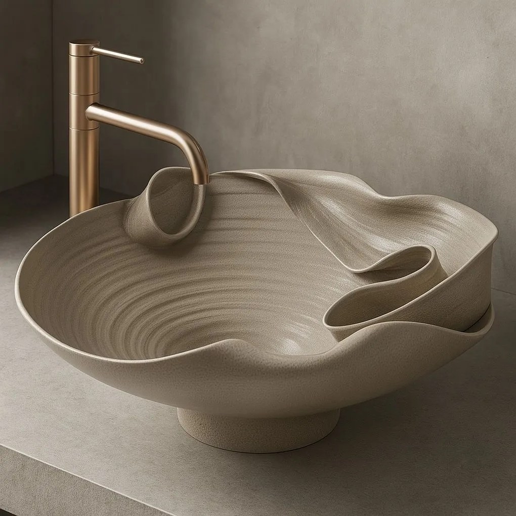 Lavoar ceramic pentru blat REA HM-12 Handmade ART