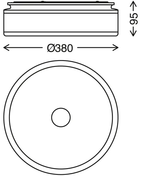 Plafonieră LED Briloner 3454-115 BLOCK LED/18W/230V