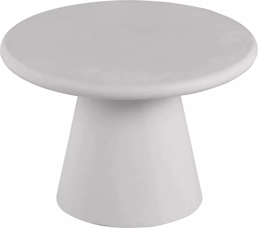 Măsuță de cafea rotundă Clav 60 cm - gri deschis