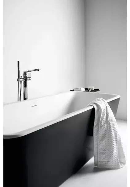 Cada freestanding Ideal Standard Atelier Tonic II alb - negru mat 180x80 cm