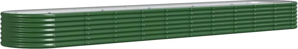 vidaXL Strat înălțat grădină440x80x36 cm oțel galvanizat