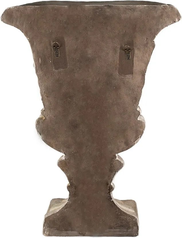Jardinieră de perete, bej, stil baroc, H54 cm