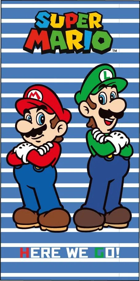 Super Mario Here We Go prosop de baie, prosop de plajă 70x140cm