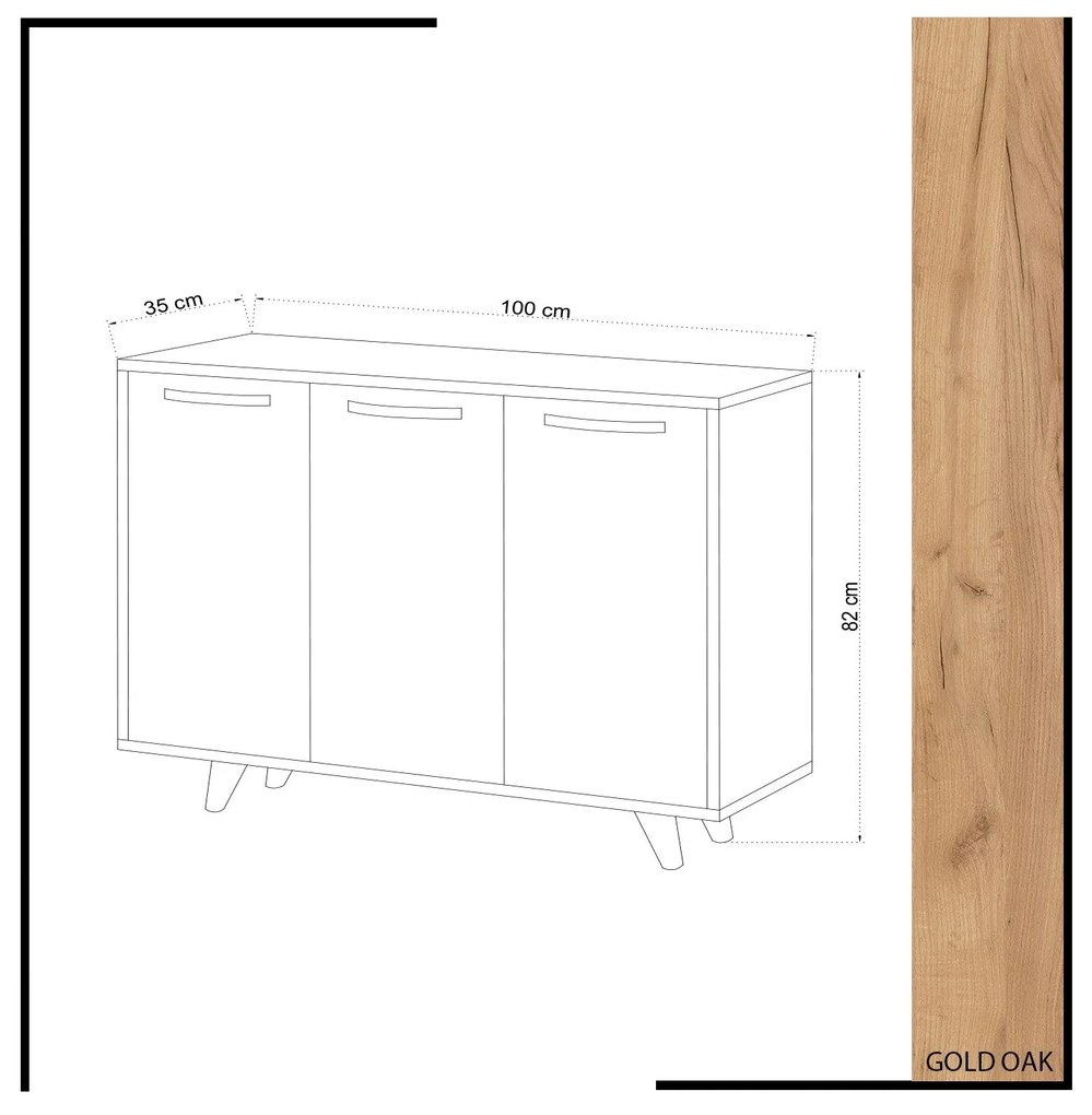 Cabinet Piffa Stejar alb