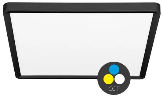 Plafonieră LED Ecolite W008S-CCT/32W/CR TERY LED/32W/230V IP40 negru