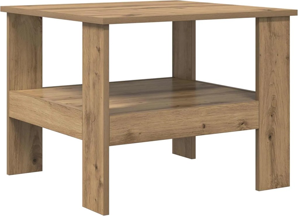 vidaXL Masă de cafea Stejar Artizanal 57 x 55 x 45 cm Lemn compozit