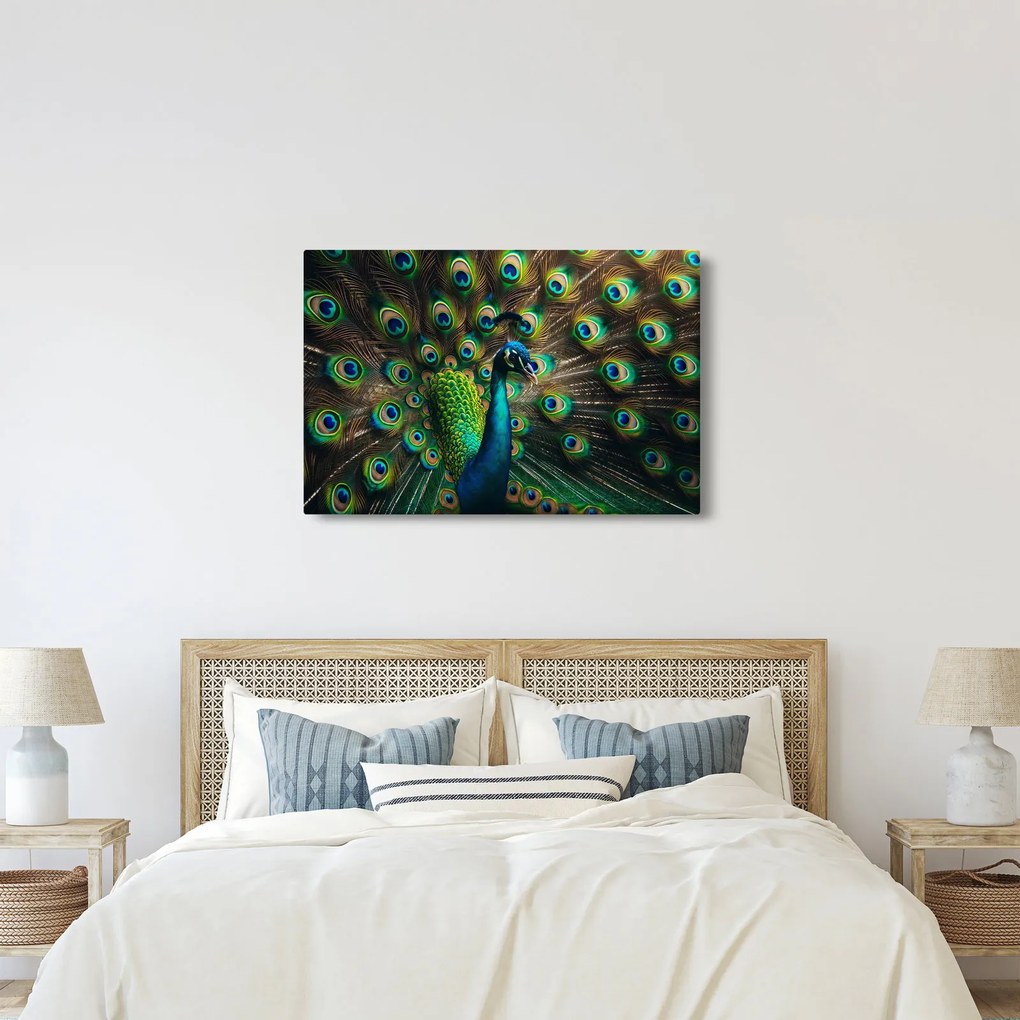 Tablou – Păun (90x60 cm)